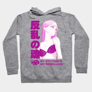 "REBEL SOUL" My Attitude is My Rebellion | ANIME Style Hoodie